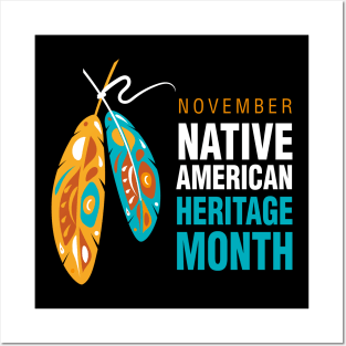 Native American Heritage Logo design Posters and Art